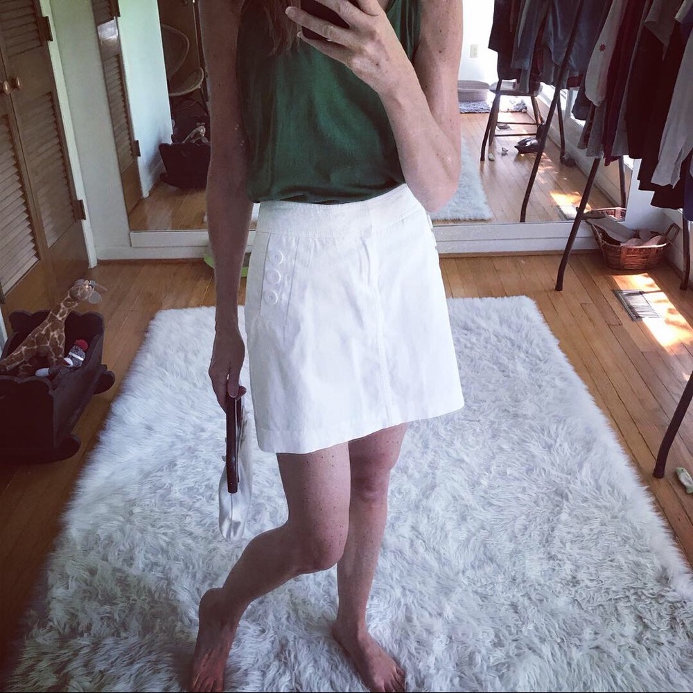 Lilly Pulitzer white cotton mini skirt - Picture 2 of 8